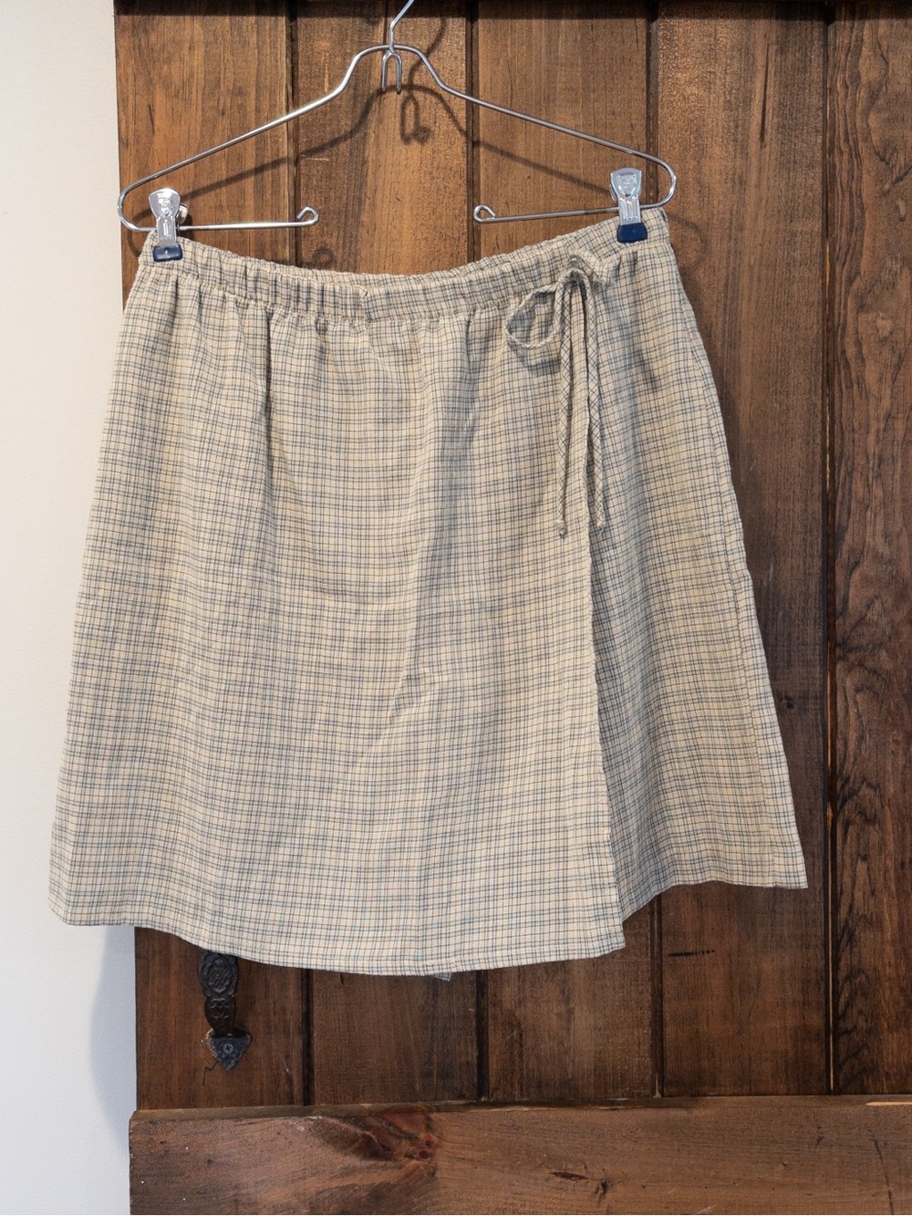 Vintage 90's Northern Reflections Sage Green Plaid Skort Skirted Shorts Medium